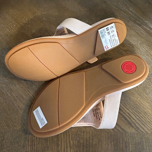 Fitflop Gracie adjustable canvas toe-post sandals dynamicush technology size 7 - Picture 5 of 7